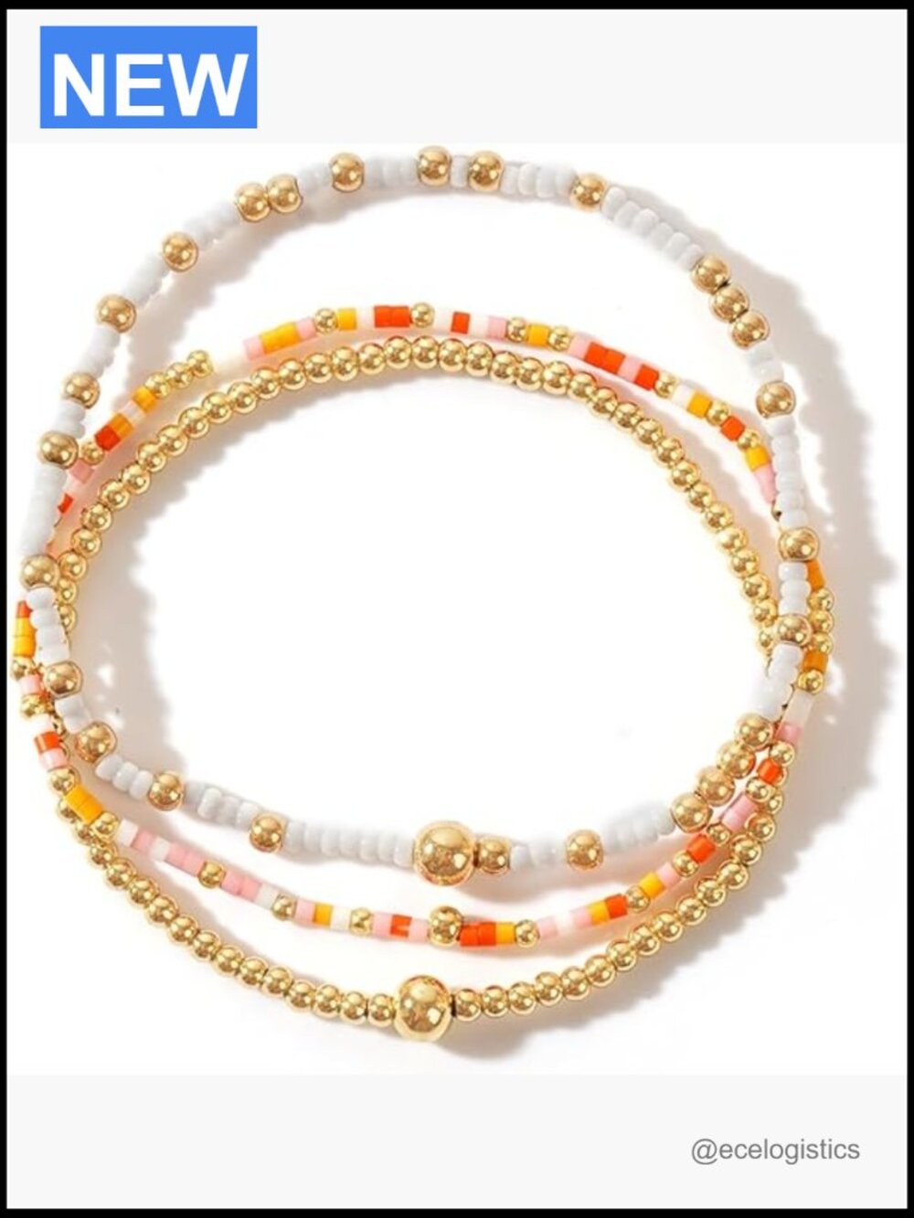 Boho Stackable Stretch Beaded Bracelets Set for Women